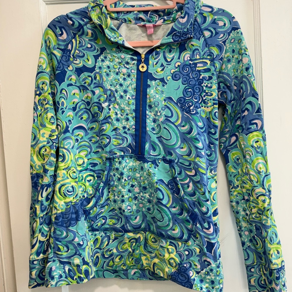 Lilly Pulitzer Lilly’s lagoon Popover Size small